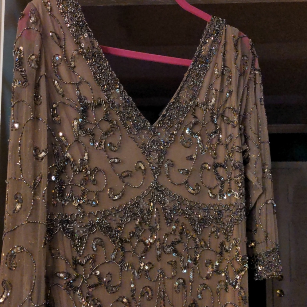 NWT Pissarro Nights Dress size 16 beaded dress